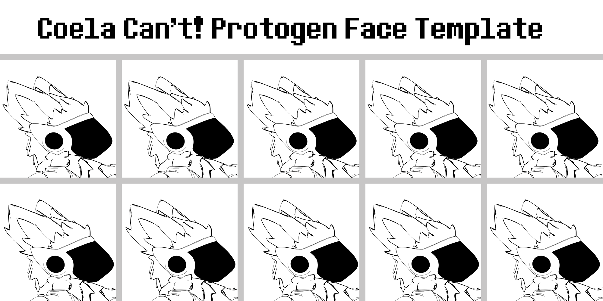 Protogen Face Template
