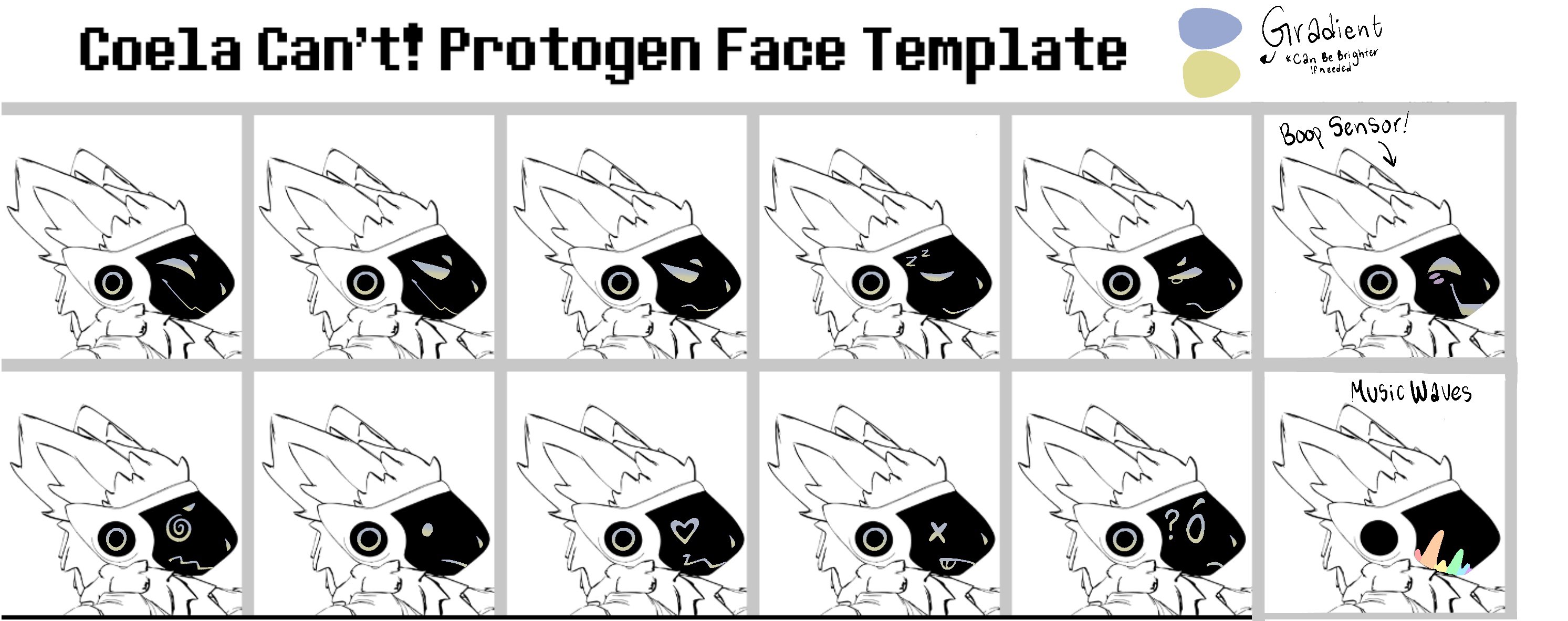 Protogen head Blank Template - Imgflip